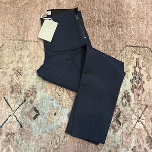 NWT Everlane Navy Side Zip Work Pants Size 0